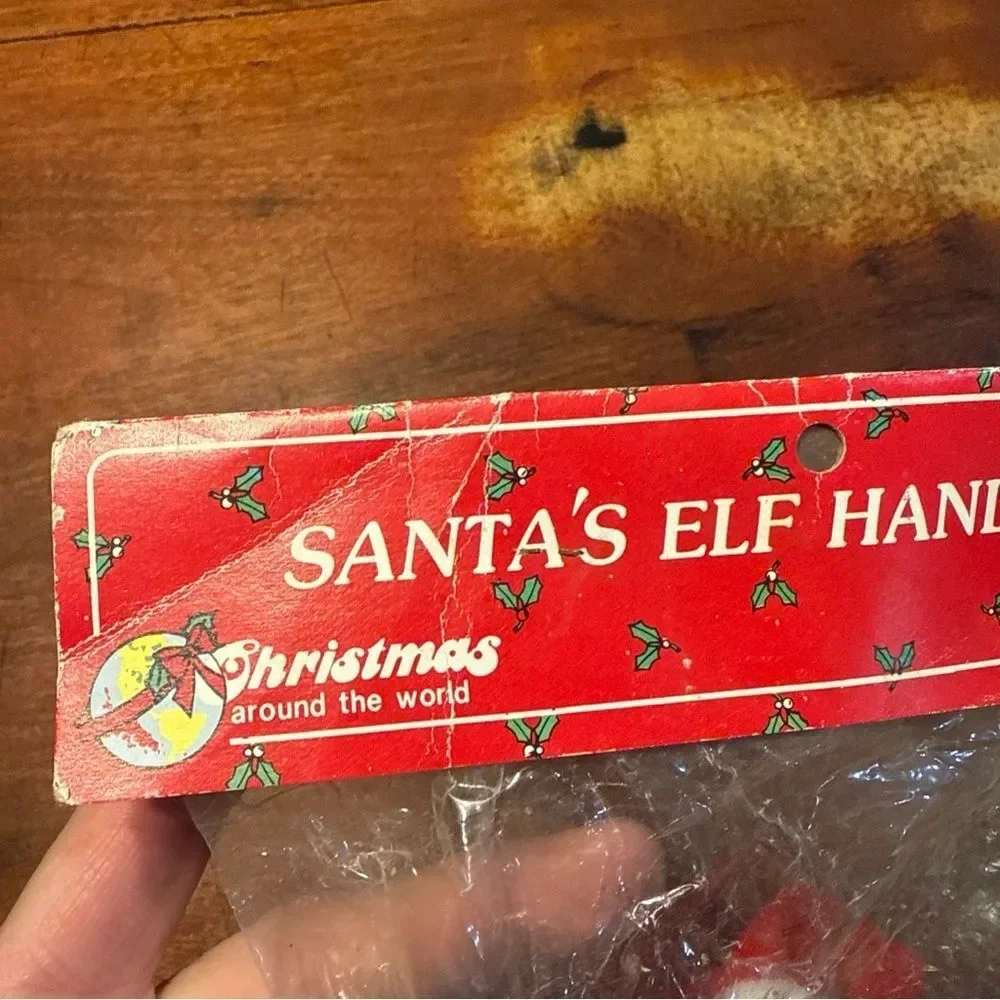 House of Lloyd Santa's Elf Hand Puppet Christmas Toy Vintage 1987 54-533 New